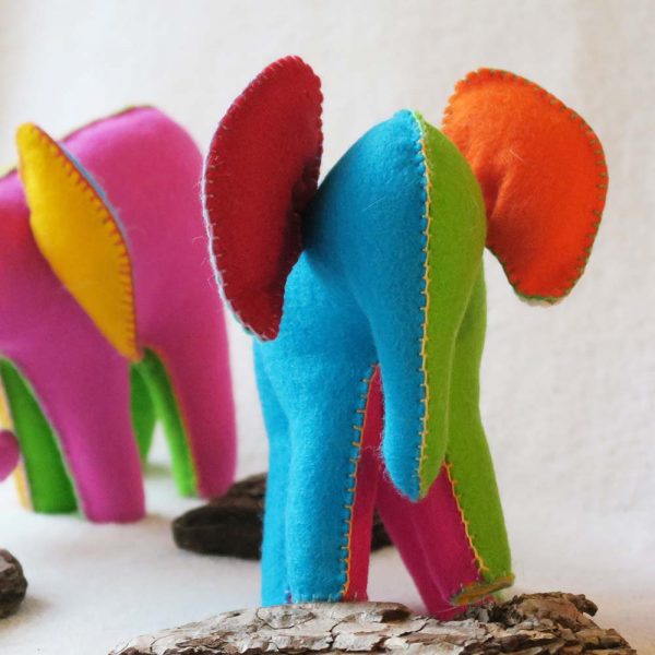 Elefante de colores